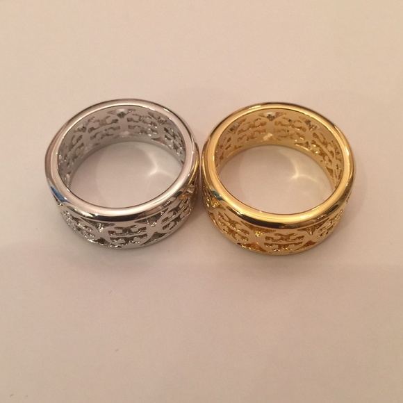 NEW Tory Burch Kinsley Logo Ring, Gold or Silver - Picture 8 of 8